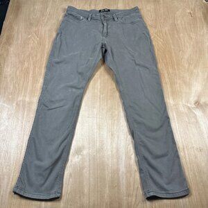 DU/ER Mens Gray N2X No Sweat Relaxed Taper Stretch Jeans Size 34x32